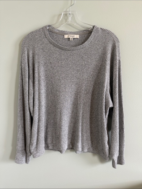 Astrologie Sweaters - Lightweight Ribbed Crewneck Sweater - Gray